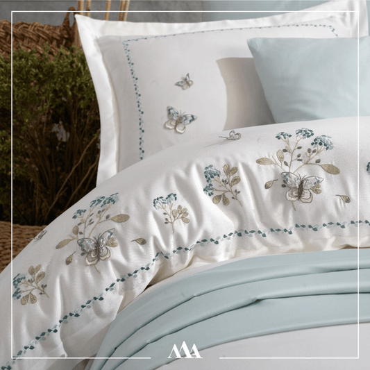 Maribor Ativa - Embroidered Luxury Duvet Cover Set - creativehome-designs