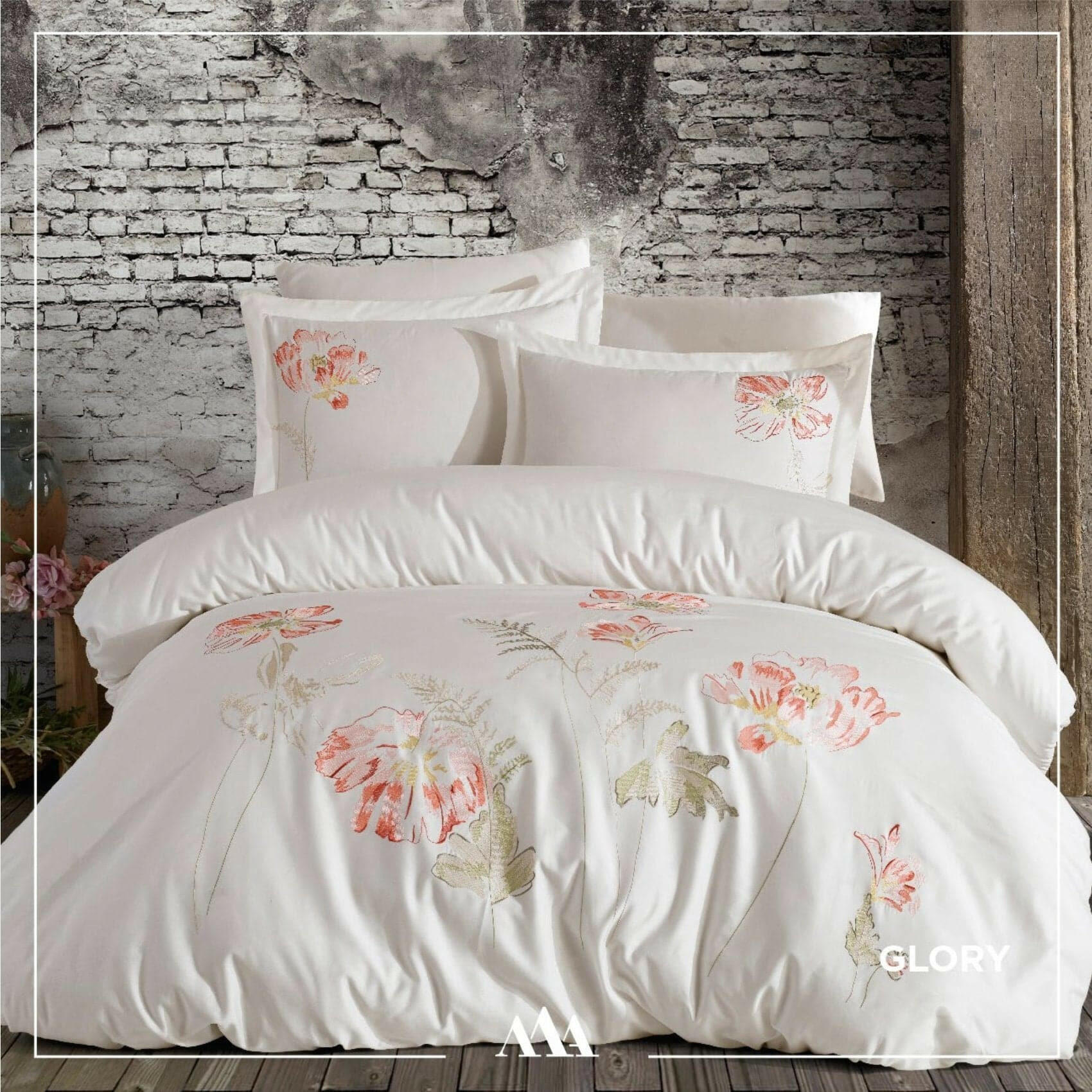 Maribor Glory - Embroidered Luxury Duvet Cover Set - creativehome-designs
