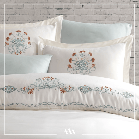 Maribor Hüma - Embroidered Luxury Duvet Cover Set - creativehome-designs