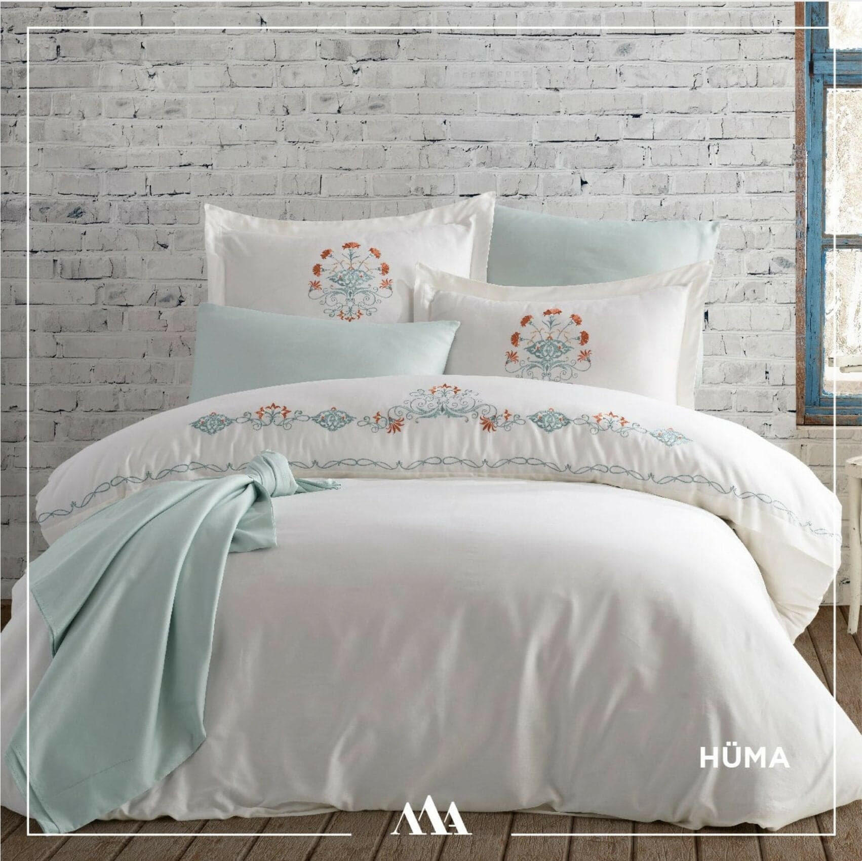 Maribor Hüma - Embroidered Luxury Duvet Cover Set - creativehome-designs