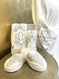 Mina Bathrobe - Creative Home Designs, Women's Turquoise Embroidered Luxury Turkish Soft Bamboo Terry Hooded Robe,BRW-CH-MINA-S-BO,BRW-CH-MINA-S-BS,BRW-CH-MINA-S-BST,BRW-CH-MINA-M-BO,BRW-CH-MINA-M-BS,BRW-CH-MINA-M-BST,BRW-CH-MINA-L-BO,BRW-CH-MINA-L-BS,BRW-CH-MINA-L-BST,BRW-CH-MINA-XL-BO,BRW-CH-MINA-XL-BS,BRW-CH-MINA-XL-BST