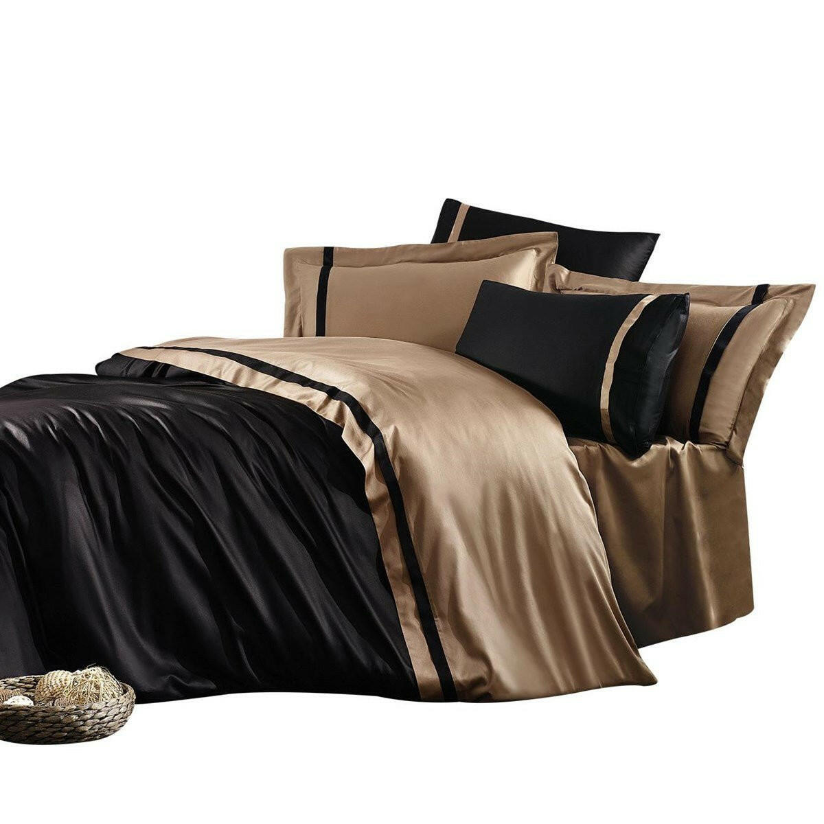 Mira Black & Gold - Luxury Duvet Cover Set - Creative HomeDuvet Covers