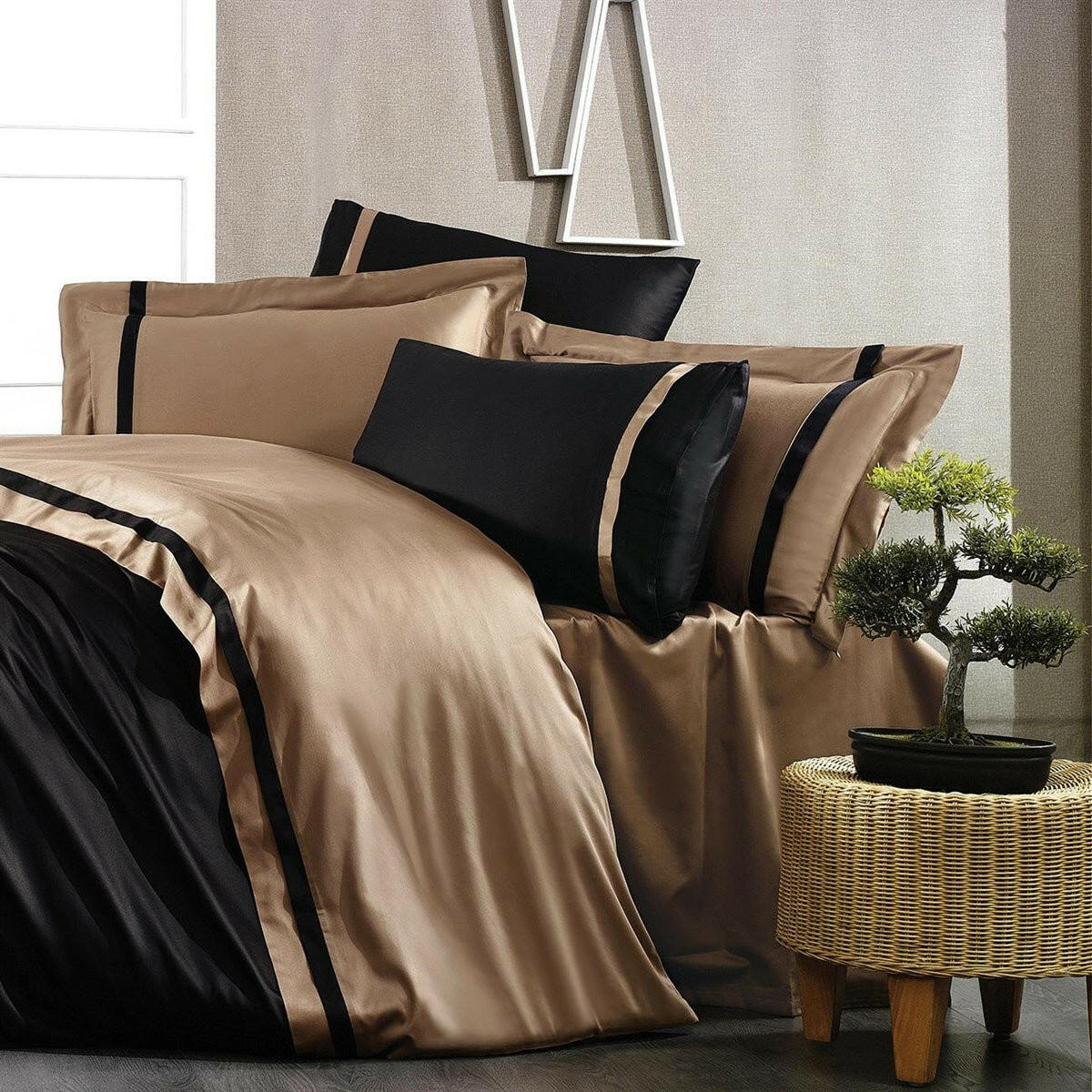 Mira Black & Gold - Luxury Duvet Cover Set - Creative HomeDuvet Covers