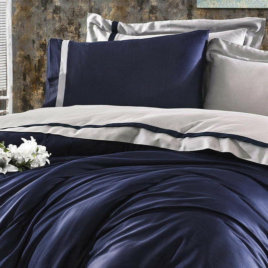 Mira Night Blue - Luxury Duvet Cover Set - Creative HomeDuvet Covers