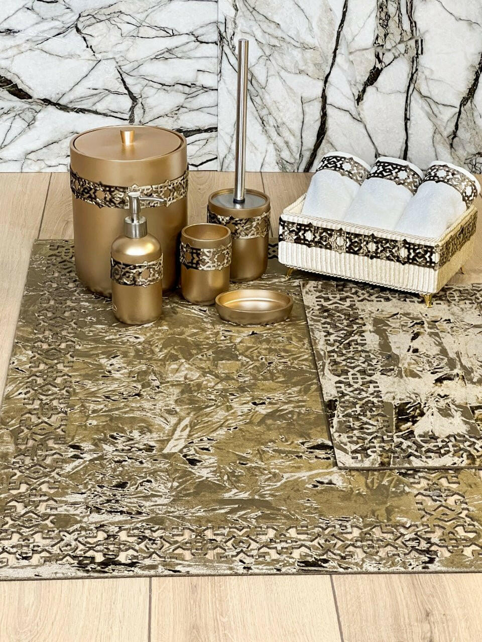 Ottoman Exclusive Coffee Bathroom Set - Creative HomeBathroom Accessory Sets