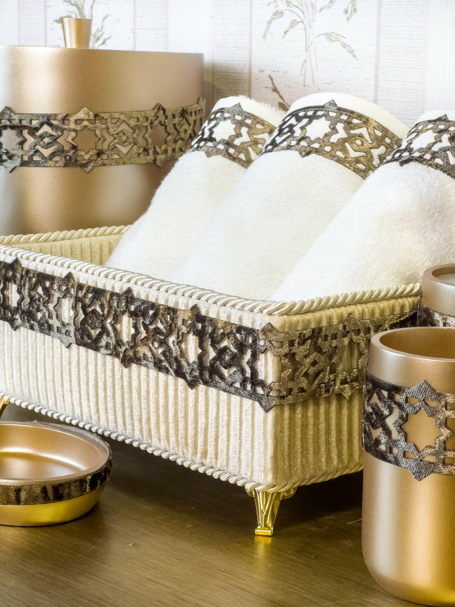 Ottoman Exclusive Coffee Bathroom Set - Creative HomeBathroom Accessory Sets