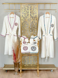 Personalized Initial Lyra Bathrobe Set (His & Her) - Creative HomeBathrobes