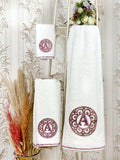Personalized Initial Lyra Towel Set - Creative HomeTowels