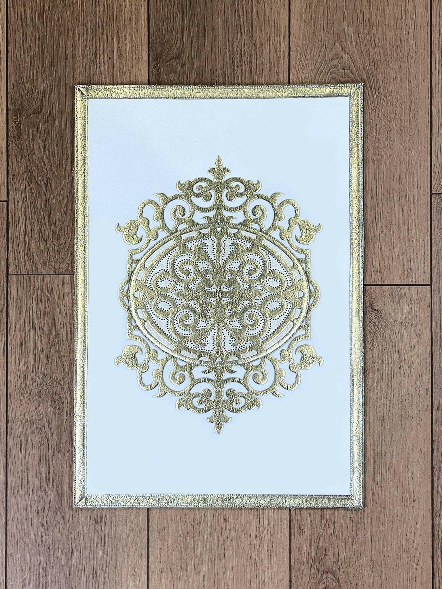 Ruya Rug Ecru/Copper 40x60 cm - Creative Home Designs, Rugs