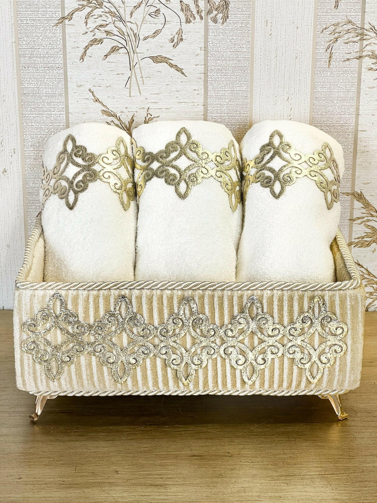 Sena Gold Bathroom Set - Creative HomeBathroom Accessory Sets