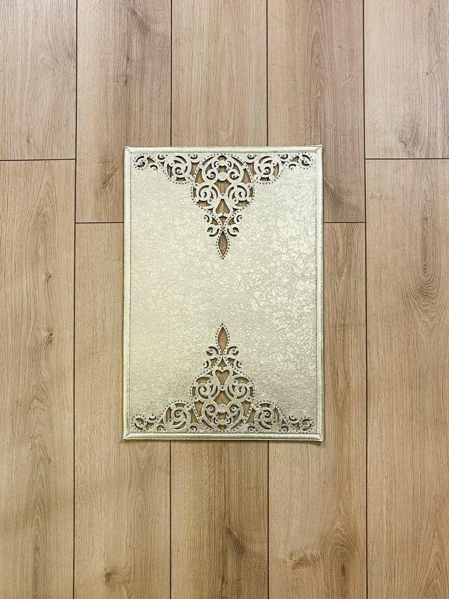 Sena Rug Aged Gold Color Rug - Creative Home Designs Rugs, Oriental Style Cut Out Laser Turkish Carpet With Diamonds, Non Slip Durable Mat,RUG-SENA-Go-4060,RUG-SENA-Go-60100,RUG-SENA-Go-70120,RUG-SENA-Go-85137,RUG-SENA-Go-121182
