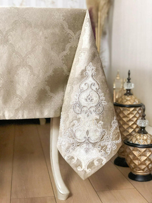 Serra Camel Tablecloth - creativehome-designsTablecloths