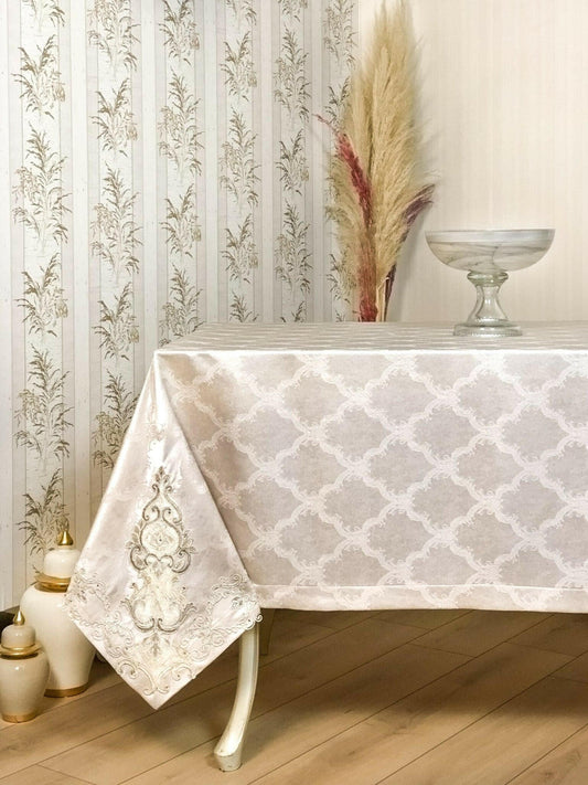 Serra Powder Pink Tablecloth - creativehome-designsTablecloths