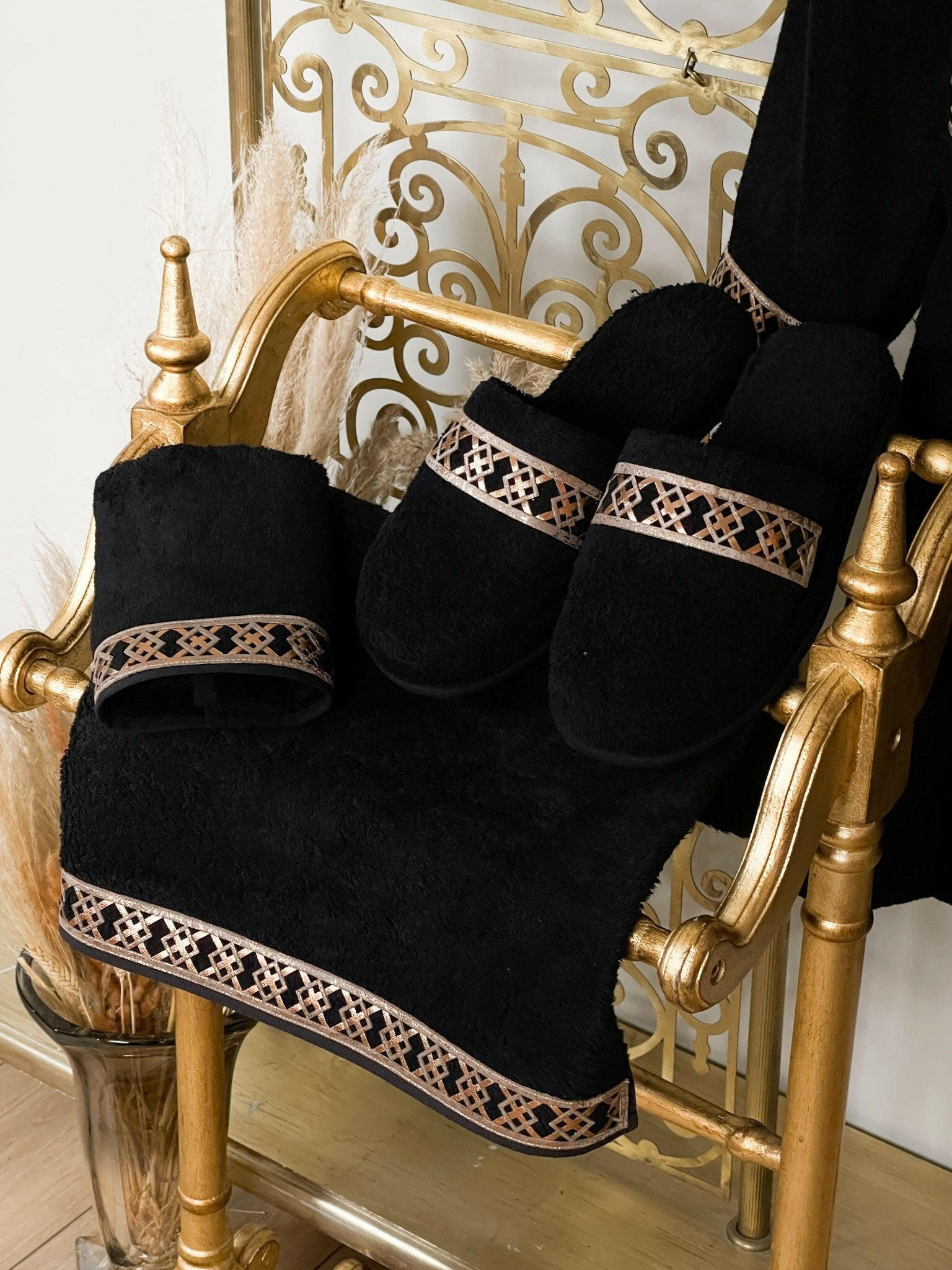Tara Exclusive Bathrobe (His) - Creative Home Designs, Bathrobes, Men's luxury design robe with copper laser cut Celtic style patterned dressing,BRM-CH-TARAE-Cop-S-BO,BRM-CH-TARAE-Cop-S-BS,BRM-CH-TARAE-Cop-S-BST,BRM-CH-TARAE-Cop-M-BO,BRM-CH-TARAE-Cop-M-BS,BRM-CH-TARAE-Cop-M-BST,BRM-CH-TARAE-Cop-L-BO,BRM-CH-TARAE-Cop-L-BS,BRM-CH-TARAE-Cop-L-BST,BRM-CH-TARAE-Cop-XL-BO,BRM-CH-TARAE-Cop-XL-BS,BRM-CH-TARAE-Cop-XL-BST